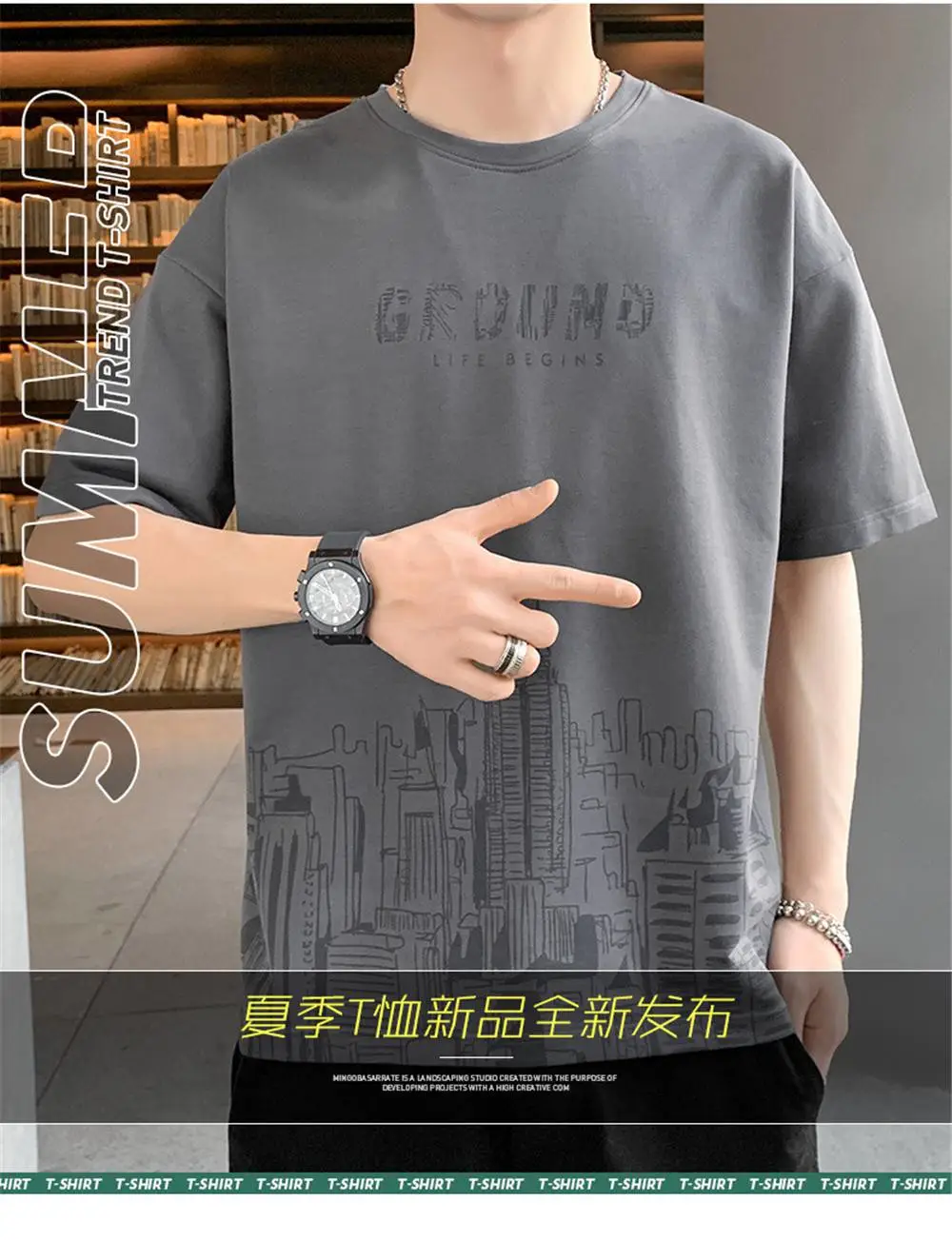 上海浦东新短袖t恤情侣圆领印花成都称斤服装批发在哪里夏季东莞男装尾货处理