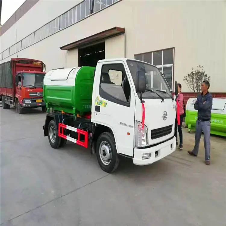 小型3方拉臂式垃圾车_C证可驾驶垃圾车_可上当地户