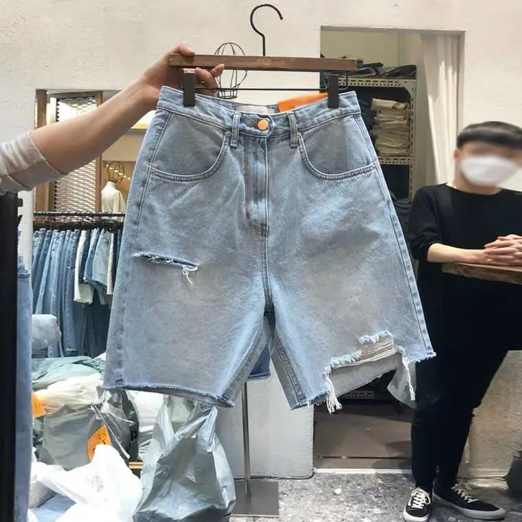 夏季牛仔短裤韩版女装三分裤库存尾货牛仔裤2-5元清货