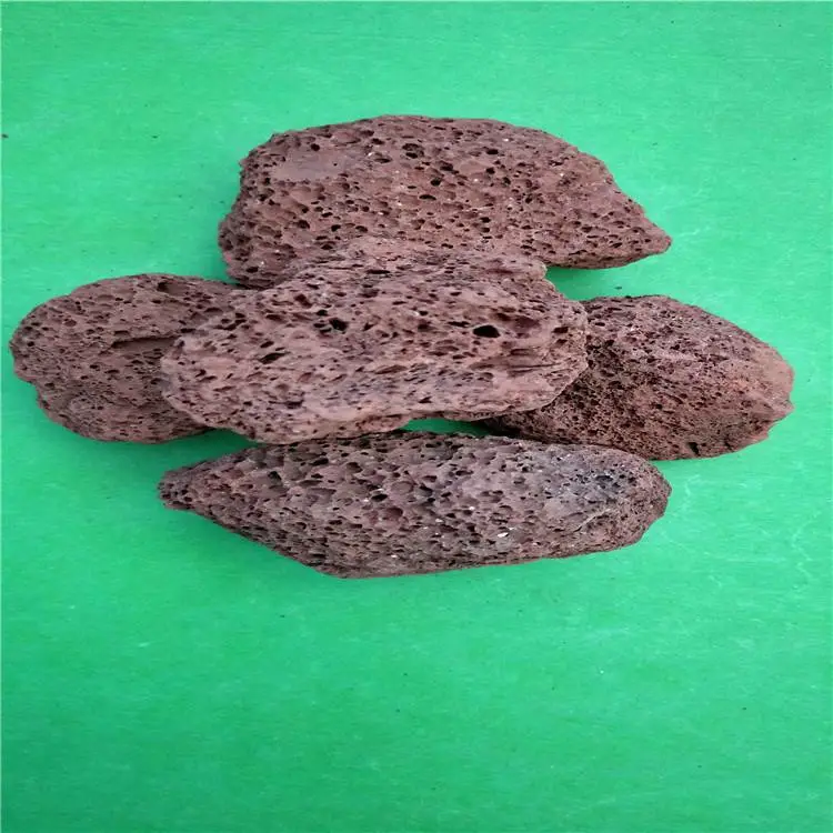 洁亿供应人工湿地填料 小块火山石颗粒 规格有8-12cm