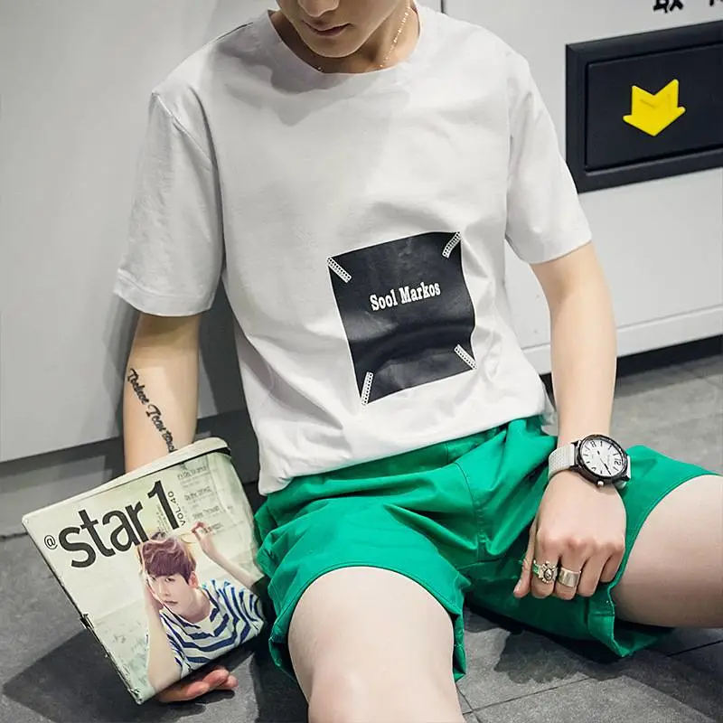 广东地摊卖20的衣服批发韩版纯棉大码短袖T恤5元服装批发***