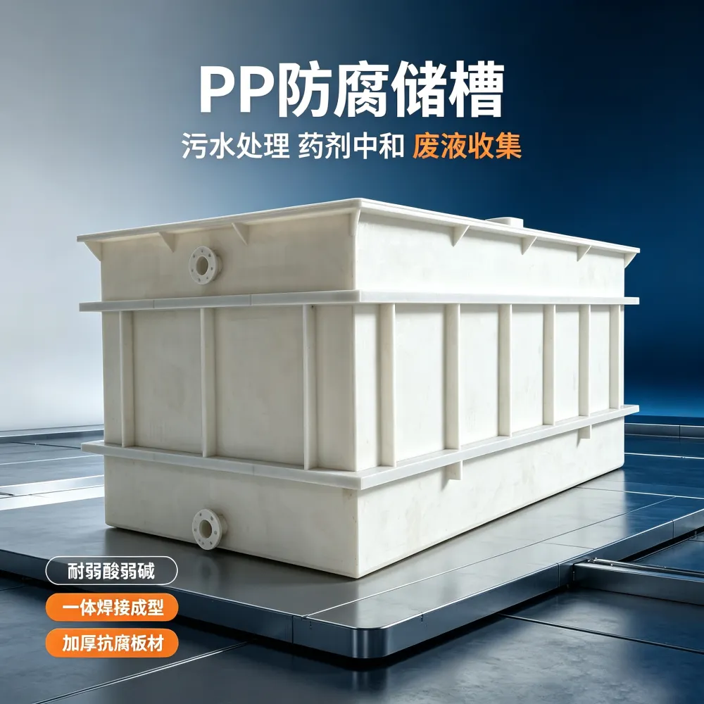 耐腐蚀PP水箱 按需定制 聚丙烯材质 可焊接方形耐化学腐蚀PP酸洗槽