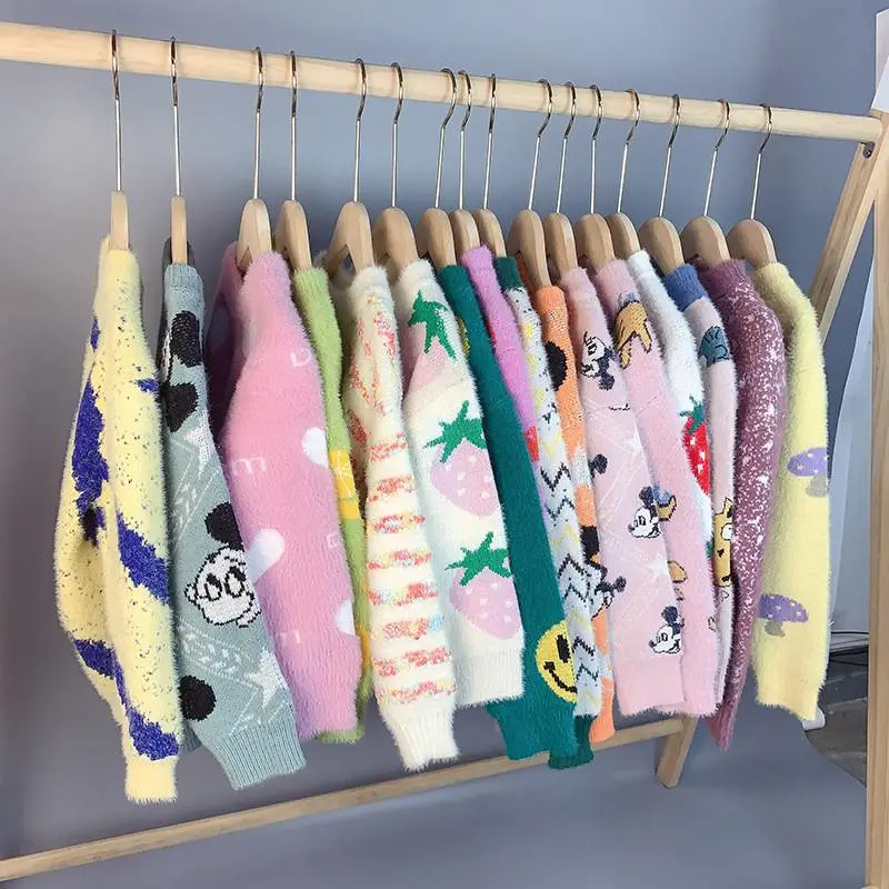 简约童装针织毛衫库存开个卖衣服店进货渠道儿童棉衣外套地摊货源
