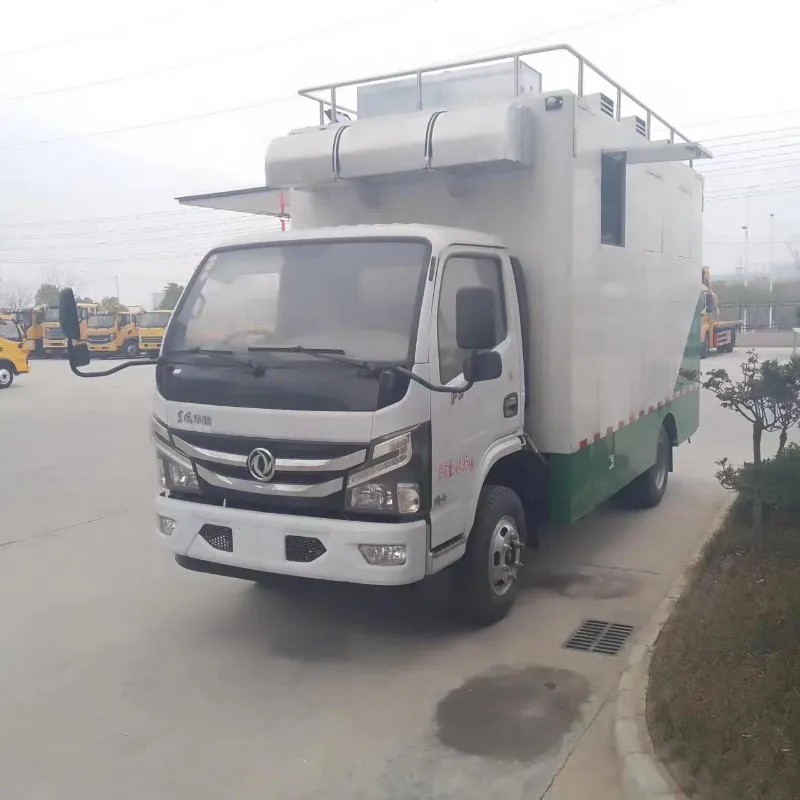 蓝牌江淮康铃施工工地流动快餐车后勤保障炊事车