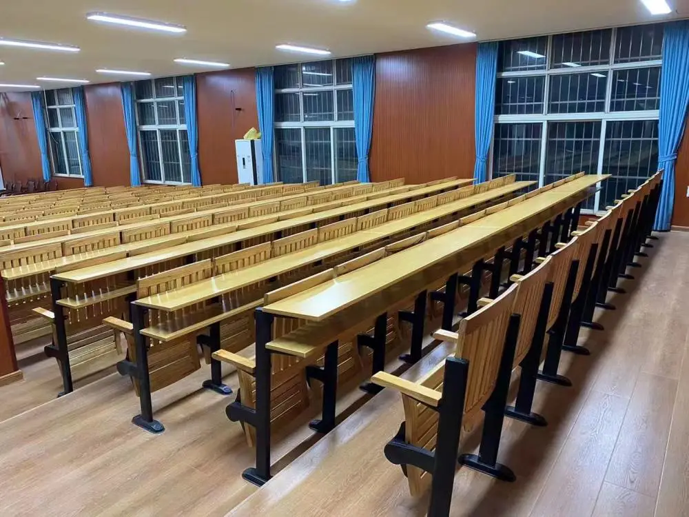 玉林单人课桌椅 玉林中学课桌椅 大学阶梯椅