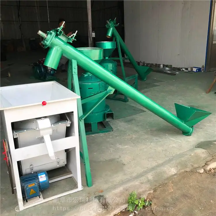新余混泥土煤灰送料机绞龙无轴螺旋上料机 搅拌站配套上料机