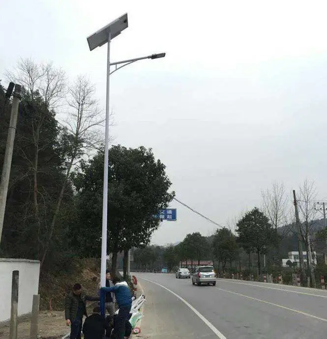家用太阳能路灯6米太阳能路灯60W太阳能路灯加工定制