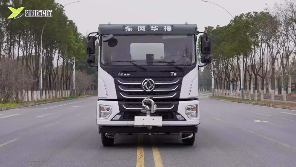 城市抑尘车 东风华神后双桥25方喷雾洒水车 性价比高 后洒带侧喷