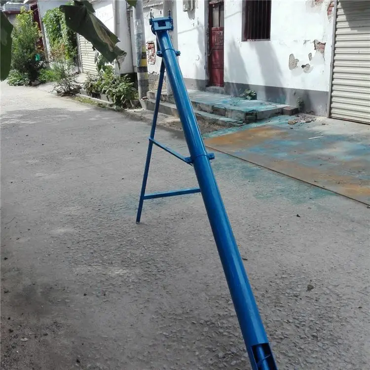 商丘工地上料提升机垂直螺旋输送机大拇指机械蛟龙上料机