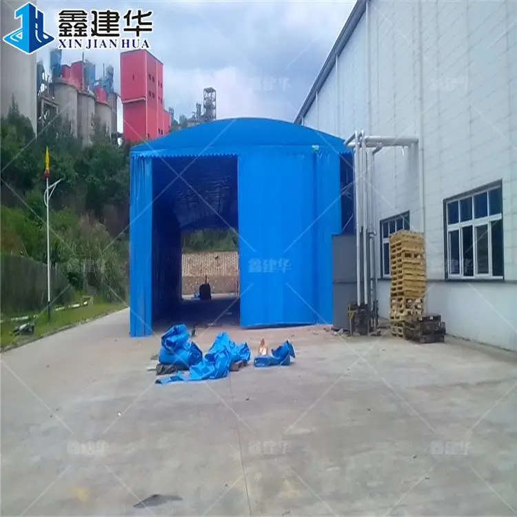 摩托车停车棚遮阳遮雨棚用什么材料活动伸缩棚电动推拉雨棚