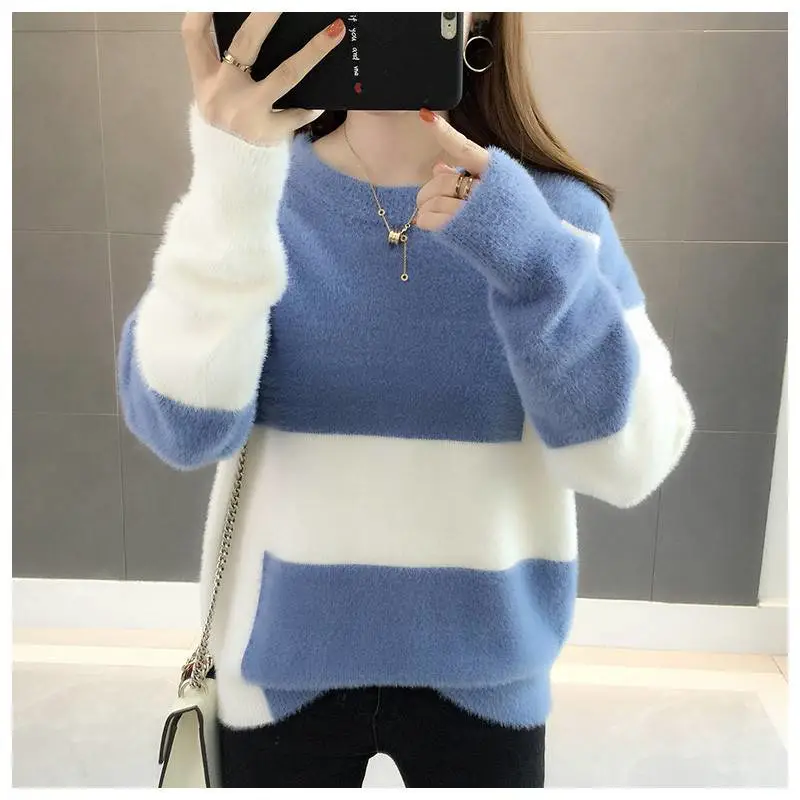 女针织套头羊毛衫义乌宾王服装批发市场冬季韩版新款毛呢