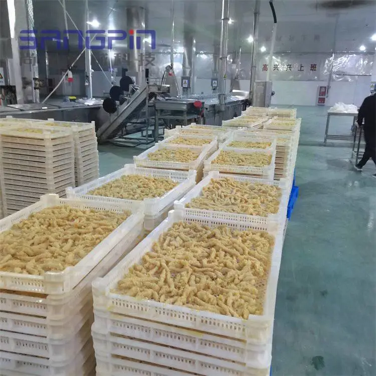 尚品机械5000型小酥肉油炸机 小酥肉油炸流水线设备厂家