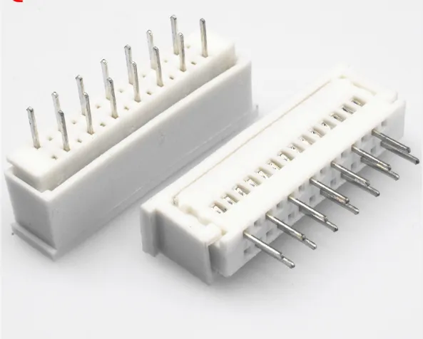 1.25mm间距 4-30P带锁直插 直针 白色塑胶FFC-FPC连接器