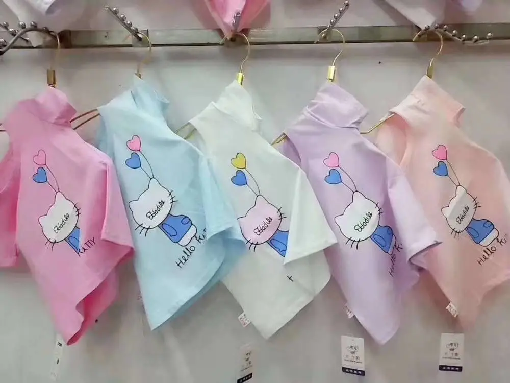 广东佛山服装城女童t恤半袖包邮 小孩子夏装套装半袖摆地摊卖童装15元模式