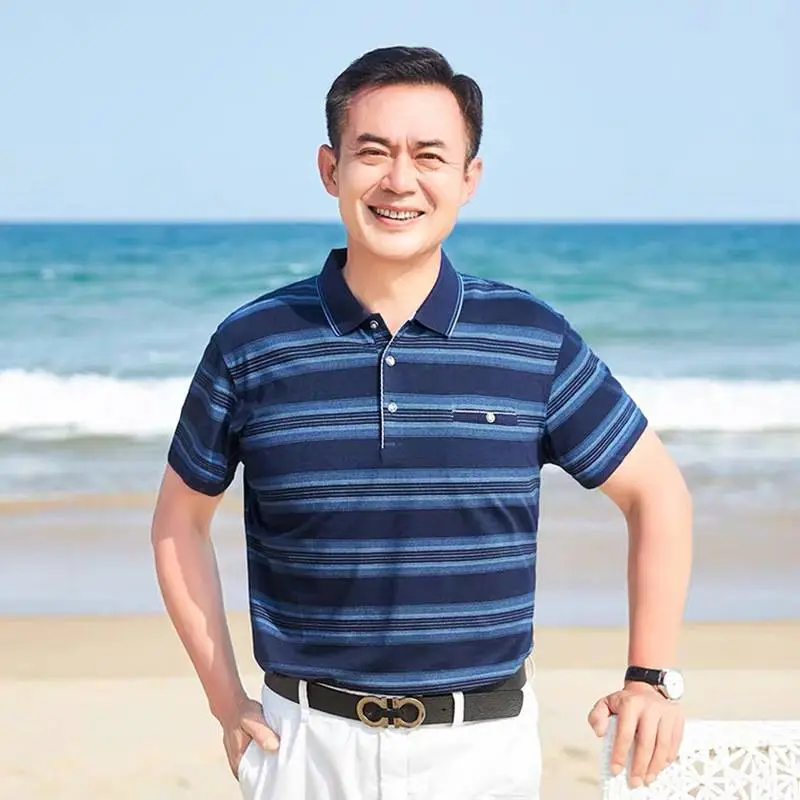 纯棉T恤爸爸装纯棉汗衫要买***的衣服湖北咸宁t恤原单地摊夜市批发