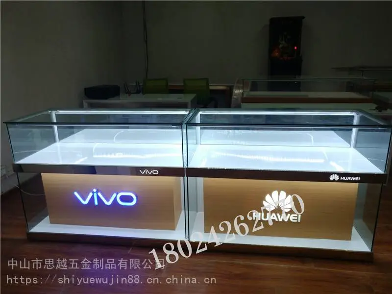 玻璃柜新款联通业务受理台中国移动酒店接待台
