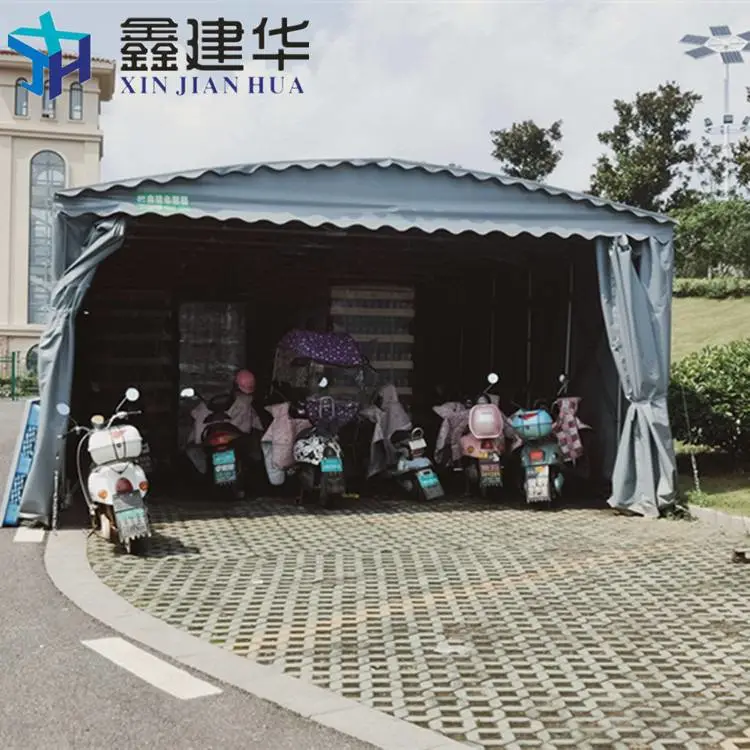 仓库搭简易棚 厂房通道活动雨棚 搭建 仲巴