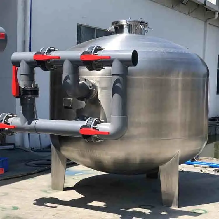 海水养殖砂缸过滤器 大型侧出法兰 加厚玻璃钢材质 1400型耐腐蚀沙缸 可定制