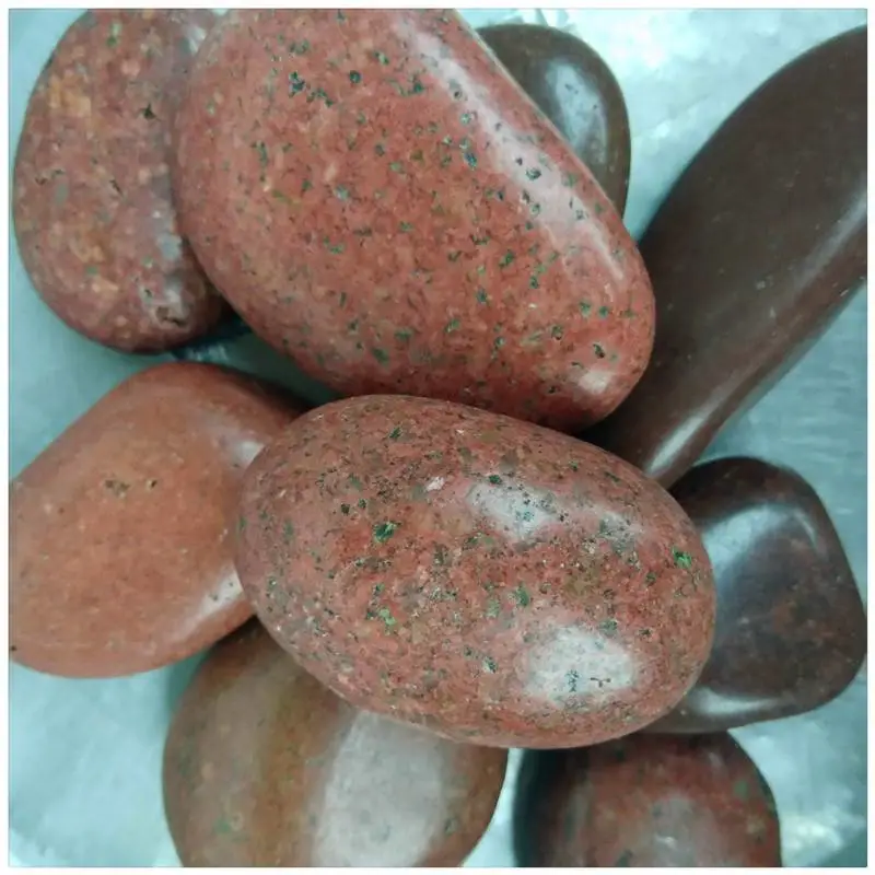 供应彩色石子 石家庄装饰用雨花石 水磨石石子