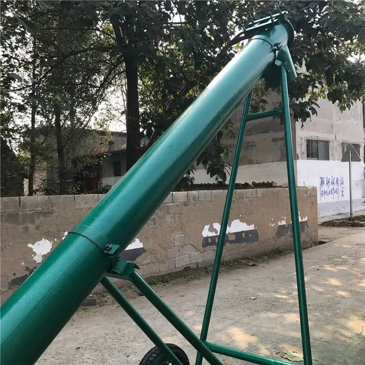 商丘工地上料提升机垂直螺旋输送机大拇指机械蛟龙上料机