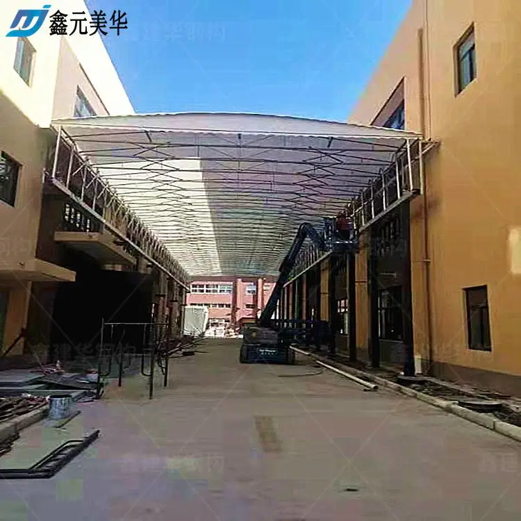 临沧伸缩式电动防违建雨篷自动伸缩蓬(篷布)不同材质的特点