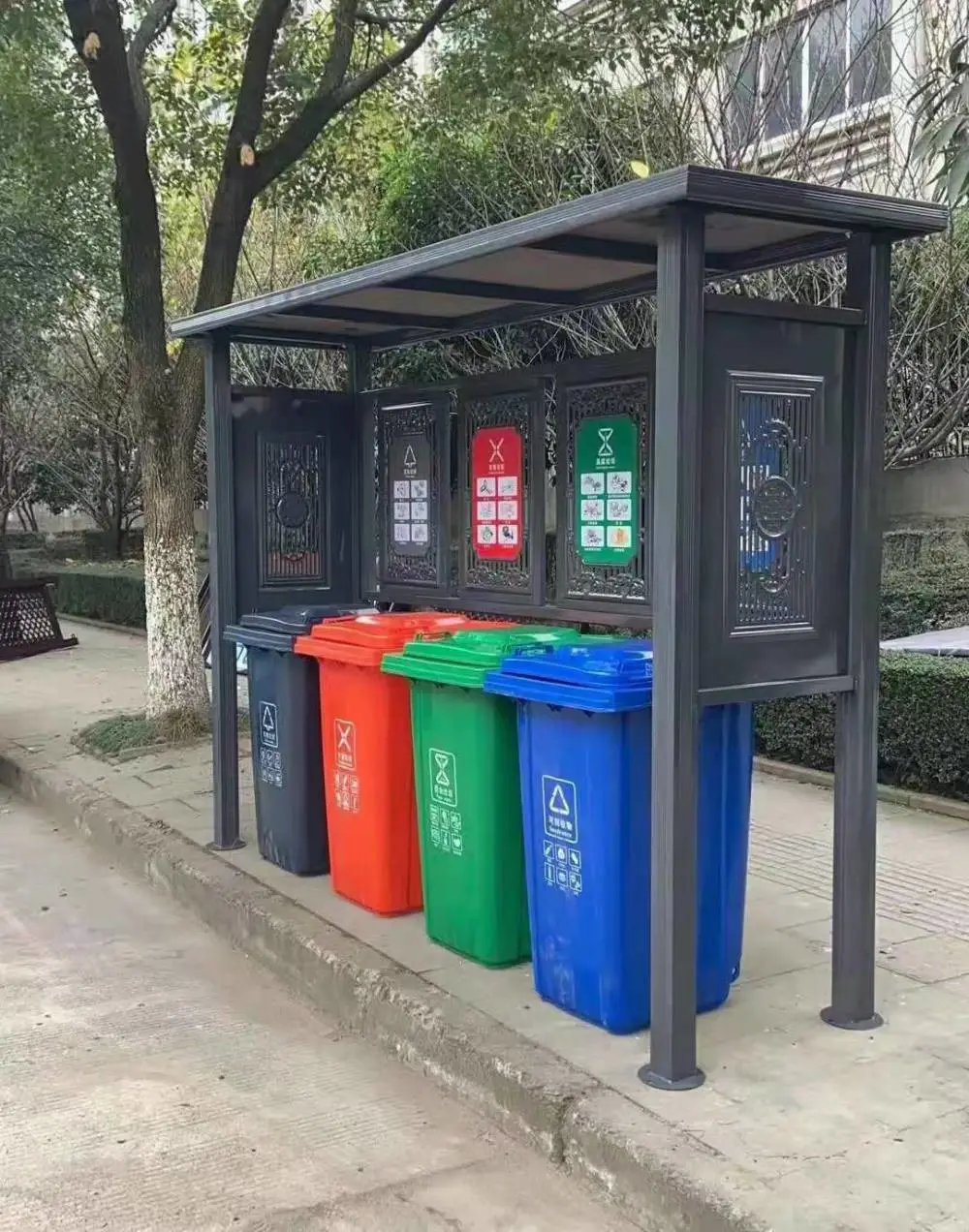 柳州城中垃圾桶厂家环保垃圾桶支持定制