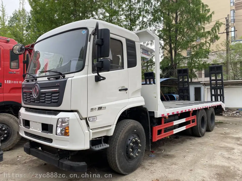 东风天锦后八轮国六平板拖车
