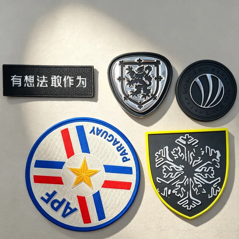 高周波电压TPU LOGO 定制 立体高频热切烫标 服装箱包潮牌环保