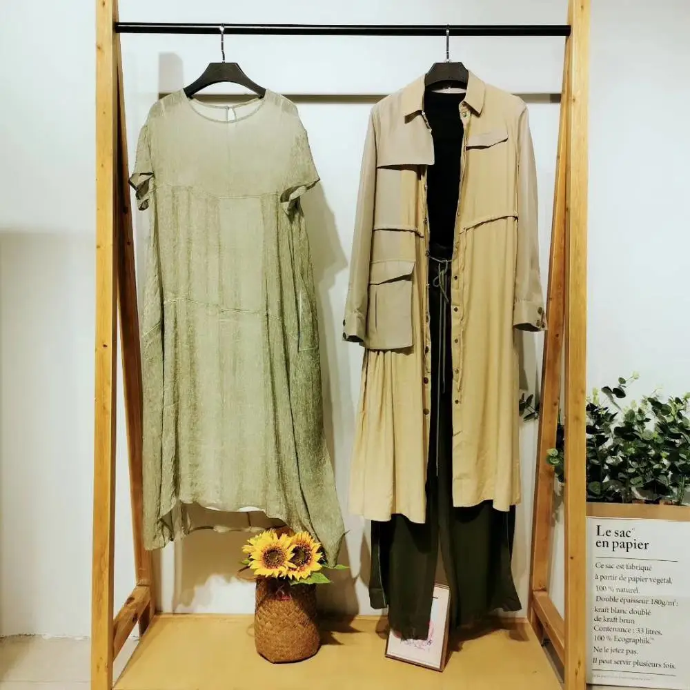 品牌折扣女装 羞花闭月 简约2020年春夏系列品牌【凯伦诗】精品女装货源