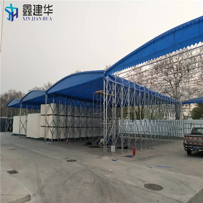 北京楼顶伸缩棚伸缩遮雨棚定做