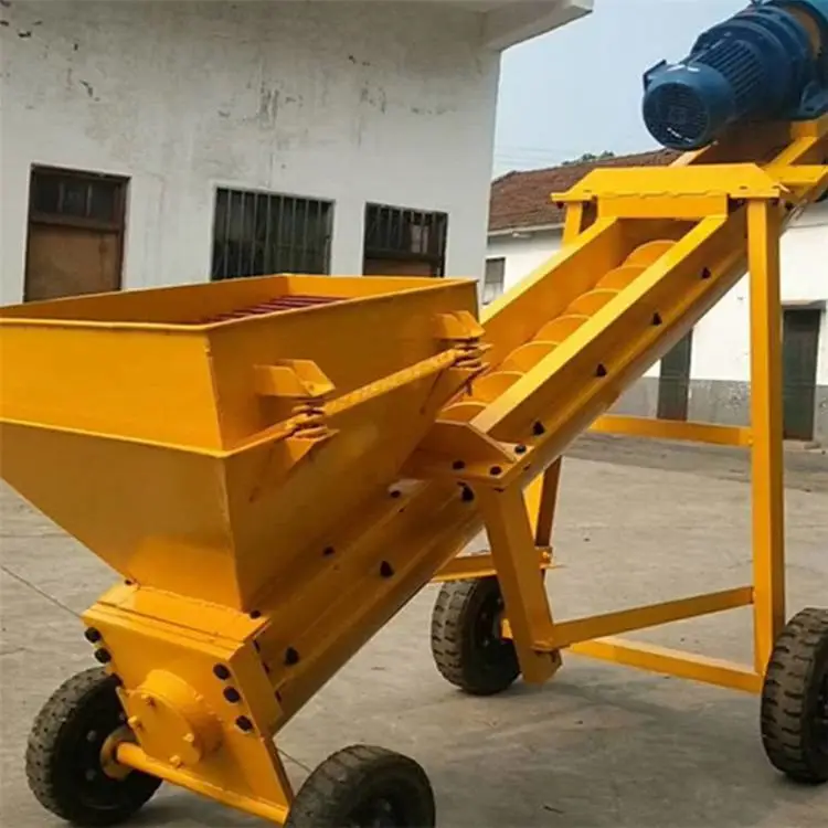 聚仁螺旋上料器 水泥砂浆输送提升机 绞龙输送机