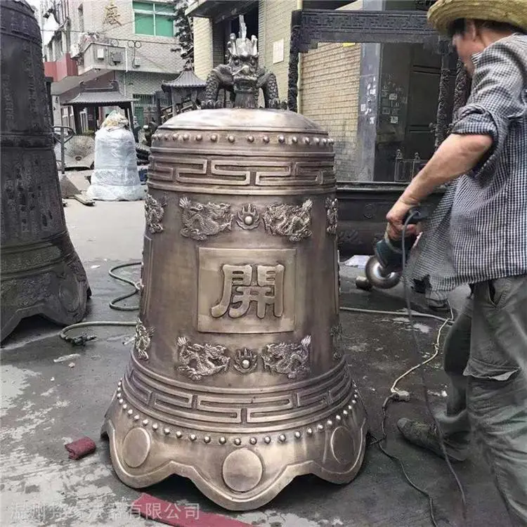 梵缘法器 冬瓜型铜钟 仿古铜钟报价 价格合理
