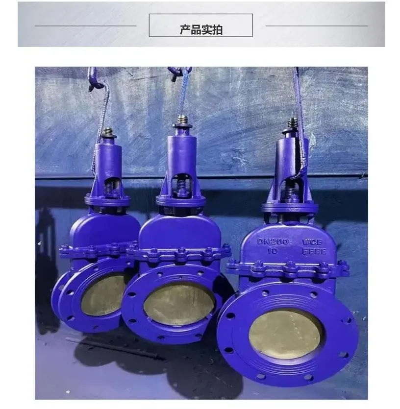 DMZ73X-10C DN800 手动大口径对夹式暗杆刀型闸阀