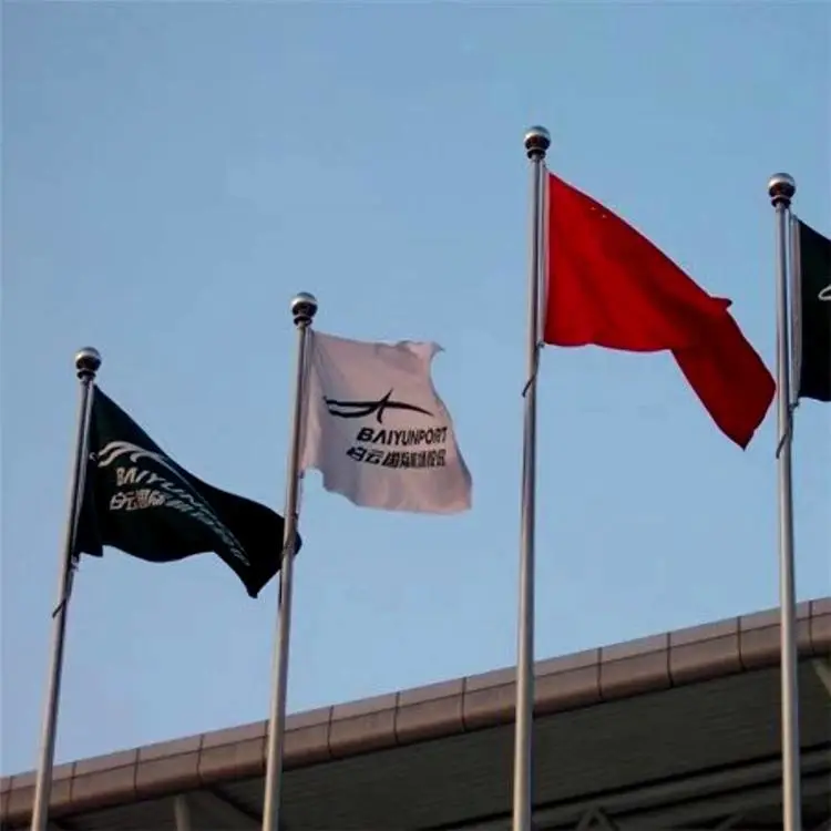 新款 304旗杆 石家庄锥形旗杆
