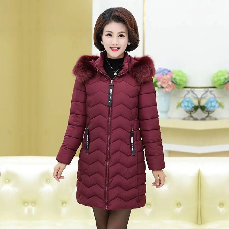 广州服装批发一件起批羽绒棉服女式中长款潮加厚棉衣外套外贸批发中老年人服装5元批发