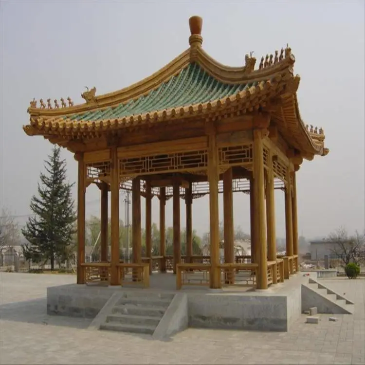 运城古建木质六角亭子 户外休闲凉亭 清秀园林 货源充足