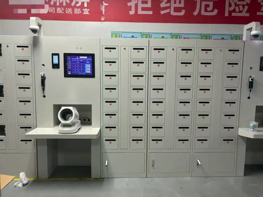 优维创智能汽车钥匙管理柜 人脸指纹识别 酒精血压检测 对接钉钉 ERP派车