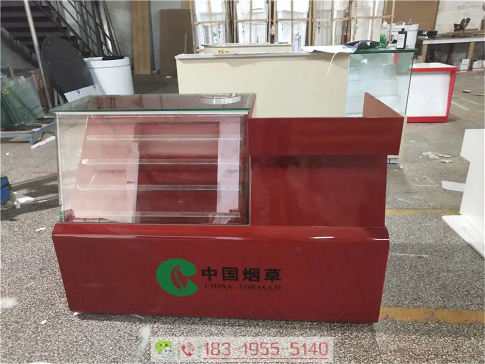小型烟草地柜|北京延庆烤漆阶梯式烟柜图片样式【金衡展示】