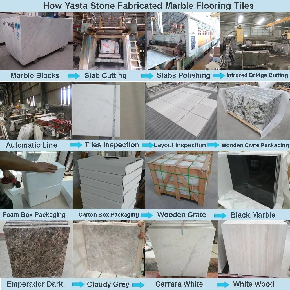 how to fabricated marble tiles