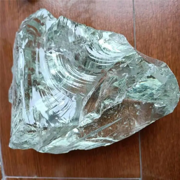 广场别墅树坑造景石笼用玻璃石 绿色蓝色玻璃块