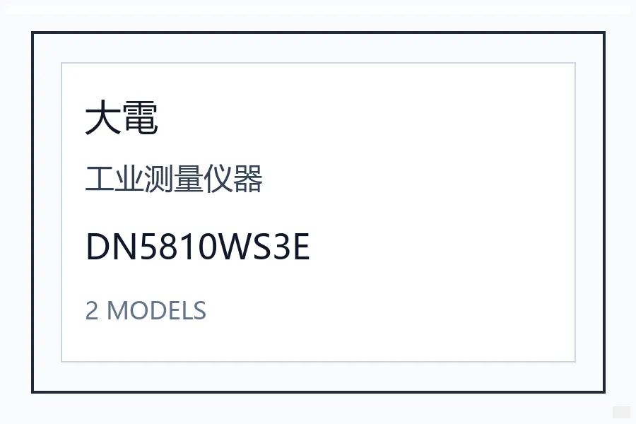 Dyden大电工业测量仪器DN5810WS3E/DN5系列日本进口工业配件 DN5810WS3E