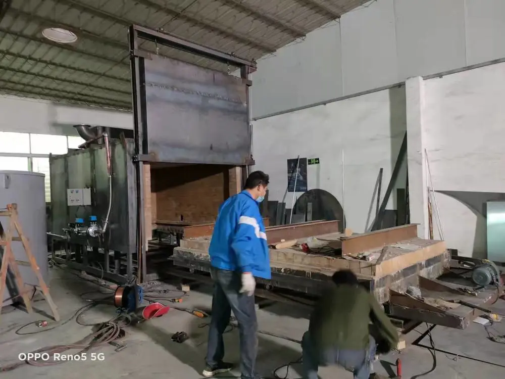 台车式燃气热处理炉生产工厂调试