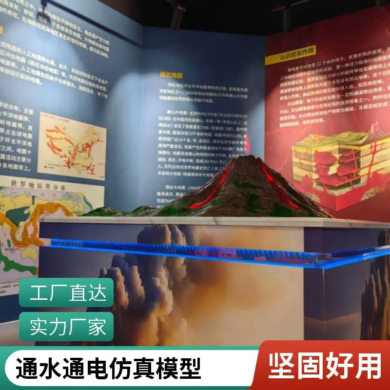 硕博地质溶洞地形地貌模型远程遥控控制系统科普展览专用定做