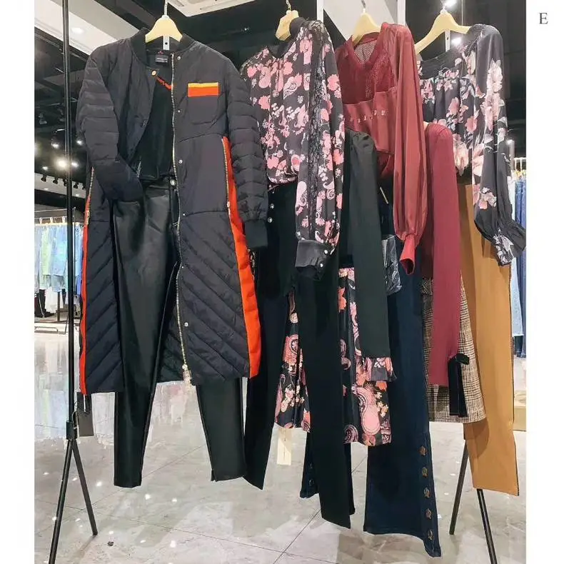 欧点品牌折扣大衣派克羽绒服直播休闲山东泰安地摊服装批发尾货