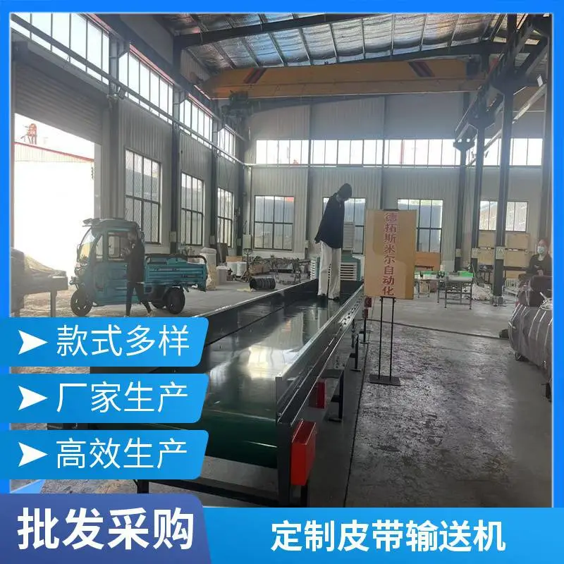 操作简单按需定制电子件组装生产线食品级PU带输送流水线宁津德力