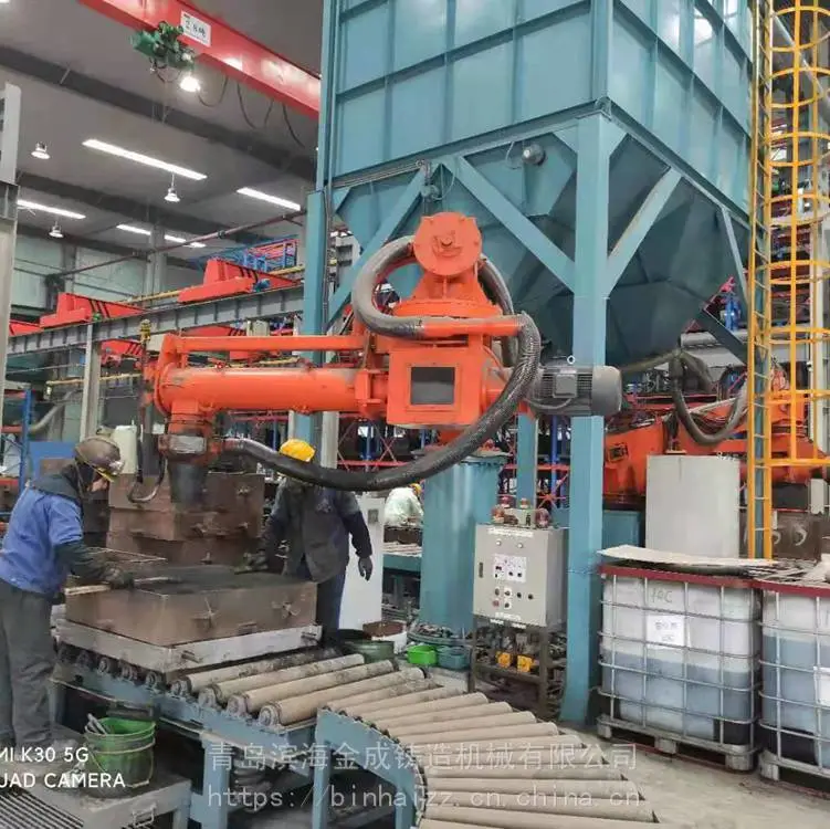 中国滨海金成呋喃树脂砂线再生设备助力生产自动化