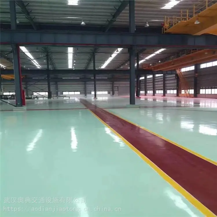 武汉家装自流平地坪漆 塑胶地坪奥典交通施工承接工程