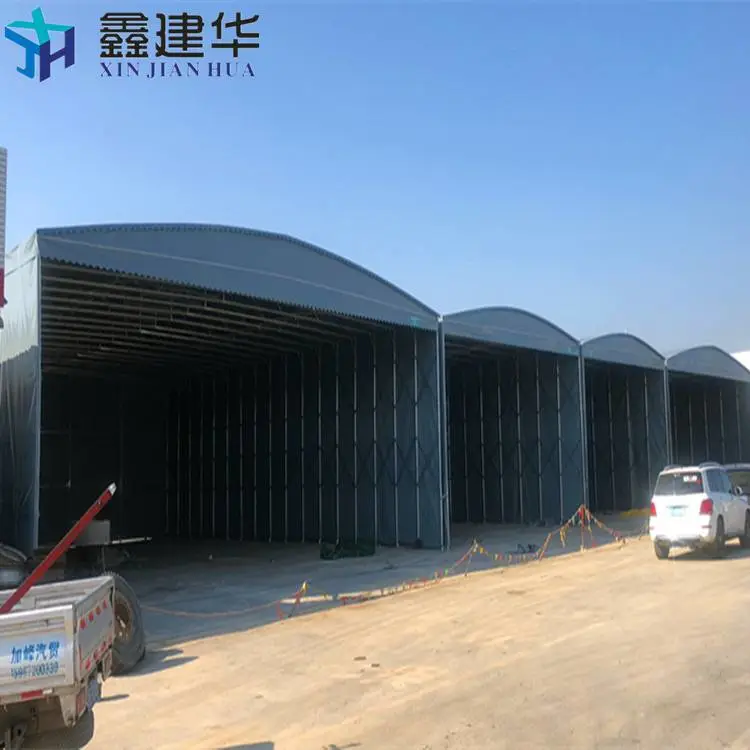 仓库搭简易棚 厂房通道活动雨棚 搭建 仲巴