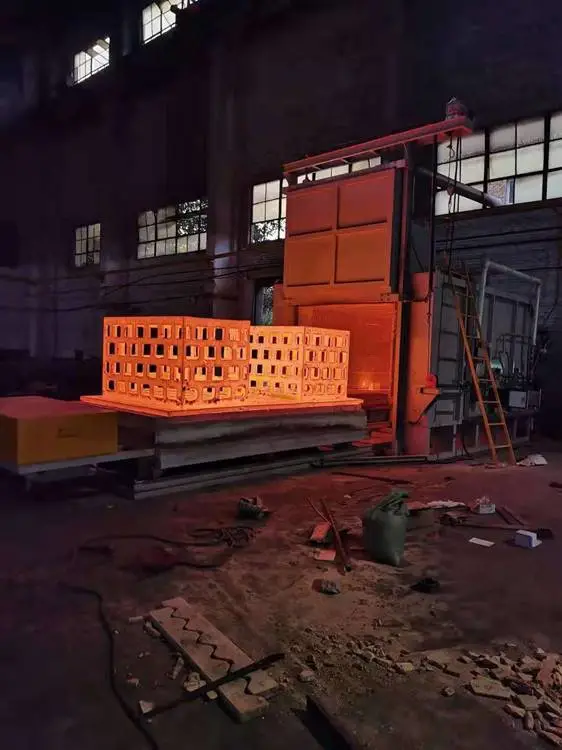 台车炉进出及炉门下降调试
