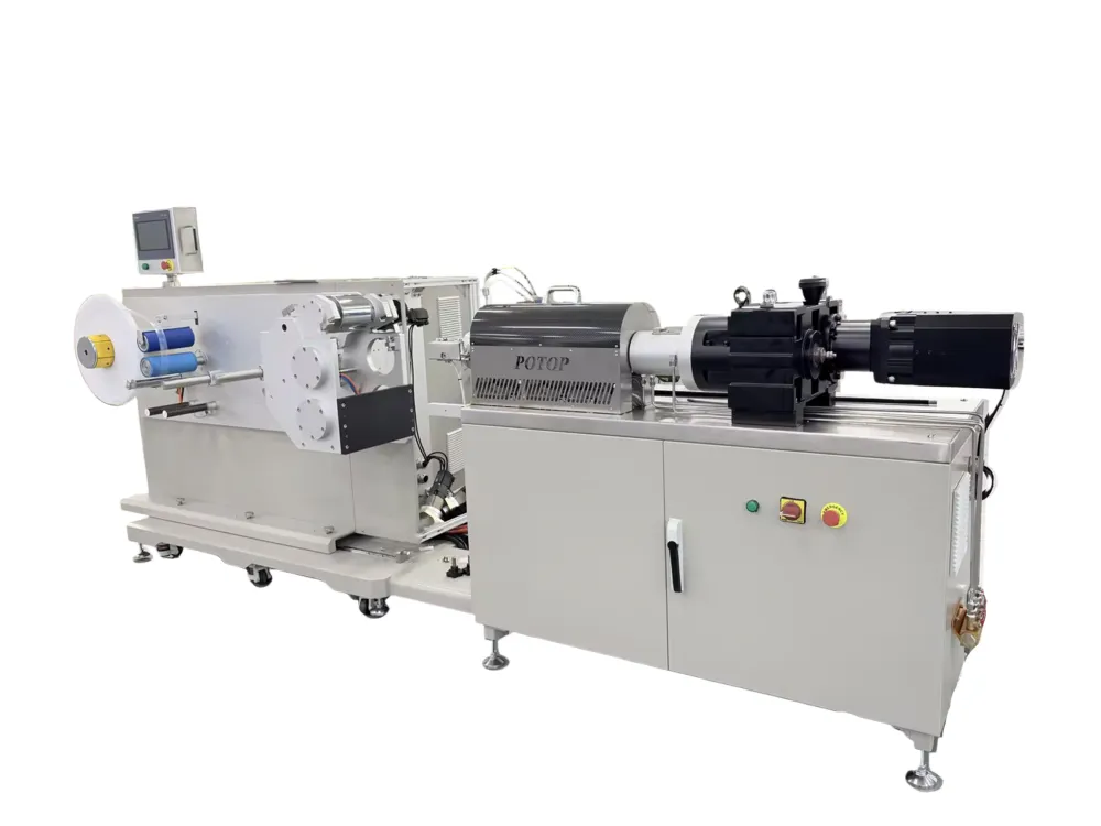 50mm挤出 小型精密挤出流延机 XLPE绝缘薄膜实验设备 一体化试验机——广州普同